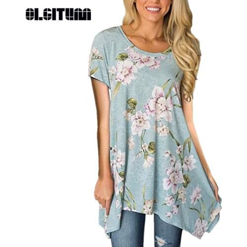 OLGITUM Women's Hooded T-shirts