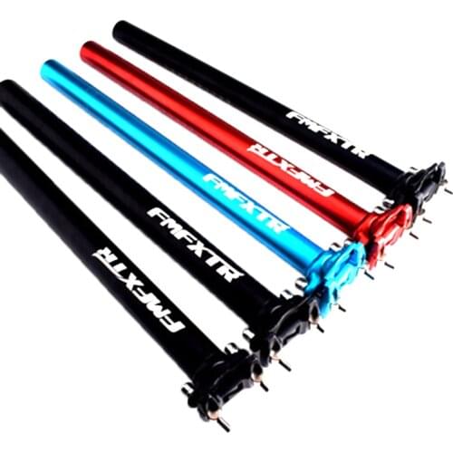 27.2 30.9 31.6 * 400mm MTB Bicycle Seatpost Extended Saddle Seat tube Aluminum alloy Double Nail Straight Saddle Pole Accessorie
