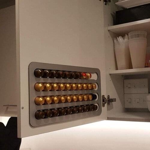 Storage Shelve Organization Holder 24/40 Cups Nespresso Coffee Pods Holder Rotating Rack Coffee nespresso vertuo capsule holder
