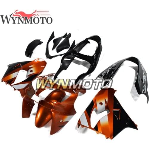 Complete Motorcycle Fairings for ZX-9R 2000 2001 ZX9R 00 01 ABS Plastic Bodywork Orange Black Lower Body Frames Cowls