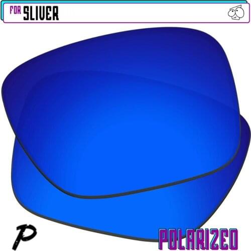 EZReplace Polarized Replacement Lenses for - Oakley Sliver Sunglasses - Navy P