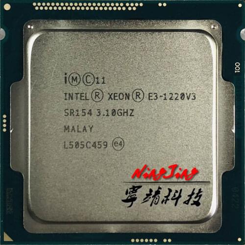Intel Xeon E3-1220 v3 E3 1220v3 E3 1220 v3 3.1 GHz Quad-Core Quad-Thread CPU Processor 80W LGA 1150