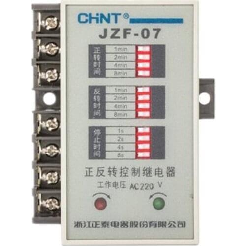 CHINT Forward and Reverse Automatic Controller Three-phase 380V Motor Time Relay Adjustable 220V Switch Jzf-07