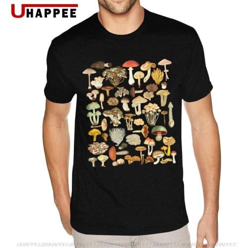 Mushroom Shirt Mycology Fungi Foraging Mush Whis Perer TShirt Mens Short Sleeved Discount Branded Official Apparel