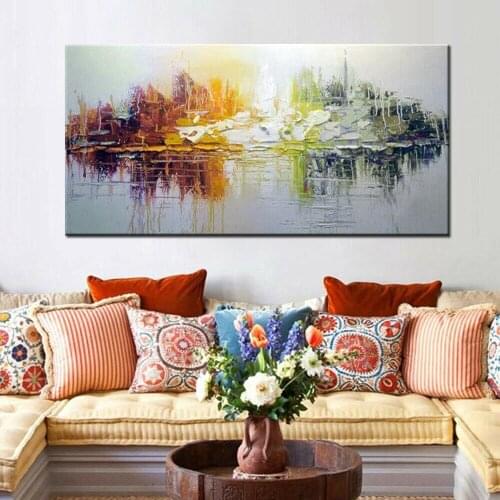Hand Painted On Canvas Oil Paintings Modern Abstract Palette Knife Oil Painting home decor Abstract Painting