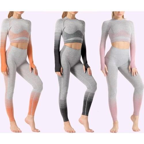 Sports Suit Yoga Clothing Set Women Sportswear Sports Outfit Fitness Set Athletic Wear Gym Seamless Workout Clothes For Women