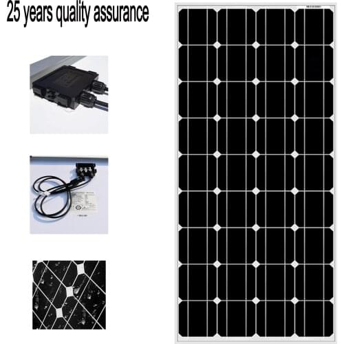 High quality full power rigid frame solar panel 100W, charging 12V 18V battery