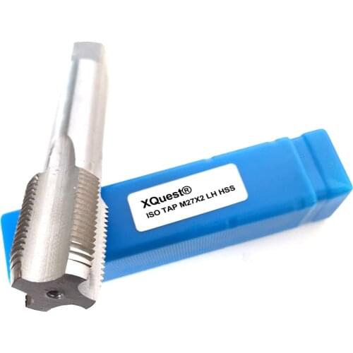 XQuest HSS Metric screw thread Plug tap M27 M27X3 M27X2 Left hand machine thread taps M27X2.5 M27X1.5 M27X1.25 M27X1 M27X0.75