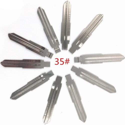 10pcs/lot Type 35# Metal Blank Uncut Flip KEYDIY/VVDI/JMD Remote Key Blade