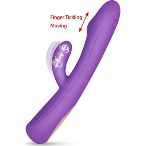 16 Speeds Dildo Vibrator For Women Sex Toys Finger Tickling Vibrating Vaginal G Spot Clitoris Stimulator Dildo Masturbator Femme