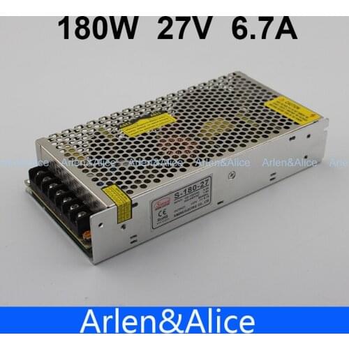 180W 27V 6.7A Single Output Switching power supply for LED Strip light AC to DC
