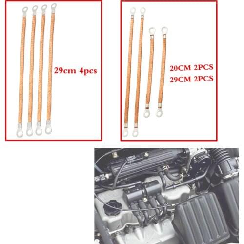 20cm 29cm Engine Ground Bonding Strap Copper Tinned Cable For Acura Chevrolet Ford Honda Hyundai Kia Lexus Mazda Nissan Subaru