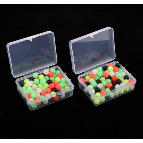 200pcs Round Carp Fishing Beads Lure Line Beads Assorted End Tackle 6mm/8mm