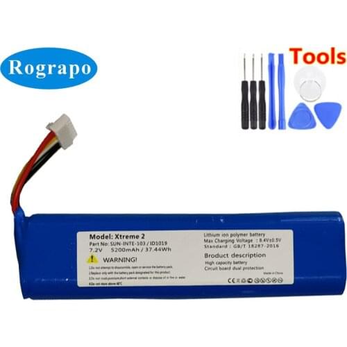 New 7.2V 5200mAh Replacement Battery For JBL Xtreme 2 2nd SUN-INTE-103 2INR19/66-2 ID1019 Acumulator