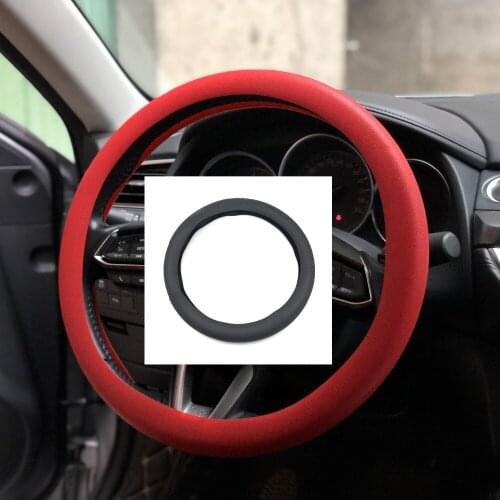 Car Soft Silicon Steering Wheel Cover For Mitsubishi ASX Outlander Lancer Colt Evolution Pajero Eclipse Grandis FORTIS Zinger