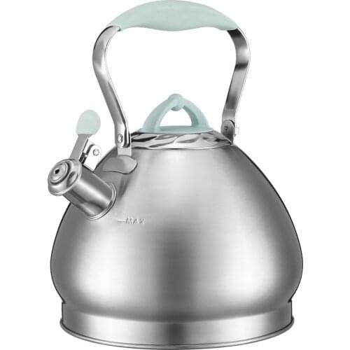 4L whistling kettle stainless steel#304 kettle gas household thickened gas stove induction cooker Large capacity whistle sound