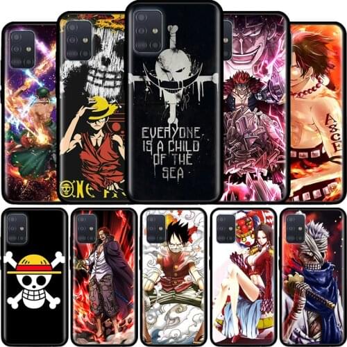 One Piece Anime Luffy Case for Samsung Galaxy A71 A51 5G A21s M31 M30s A91 A41 A31 A21 A11 M51 M21 Funda Capa Silicone Covers