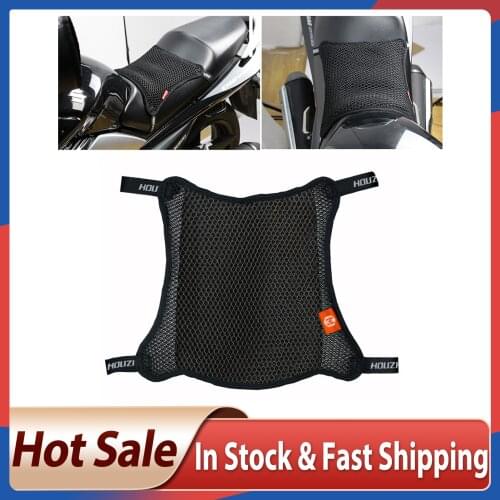 Motorcycle Seat Cushion Seat Cover Breathable 3D Mesh Net Breathable Anti-Skid Moped Cushion Cover Motorcycle Accesories