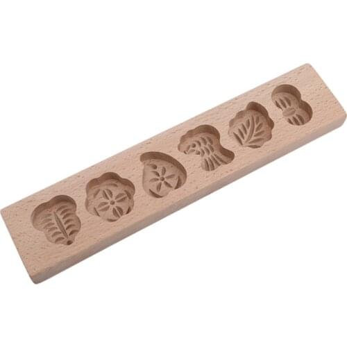 Wood Baking Tool Chinese Style Chinese 3D Mooncake Mold Wheaten Food Cake Mould