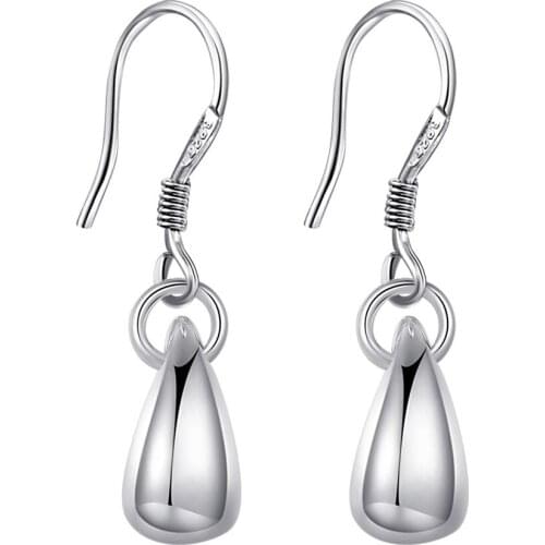 E036 Hot new fashion silver color earrings accessories classic personality charm women sweet style