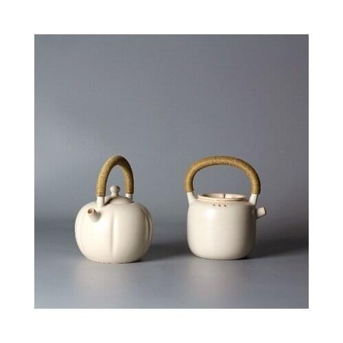 Soda ash glaze white clay coarse pottery teapot side boil pot of ceramic kettle electric TaoLu charcoal stove teapot tea