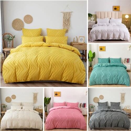 Corrugated Lines Duvet Cover Set Twin Size Bedding Nordic 150 Bed 2 People Queen Home Textile Luxury Bedroom Case Comforter