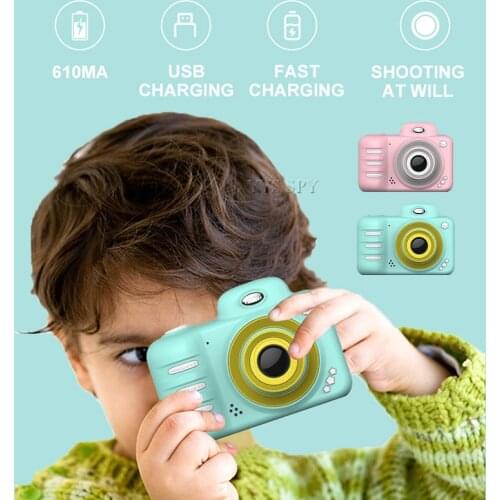 Mini Kids Camera 2.4 inch HD 1080P Digital Video Cameras 8MP Vlog Camcorder Toys for 3-10 Year Old Girl Boys Children Micro Cam