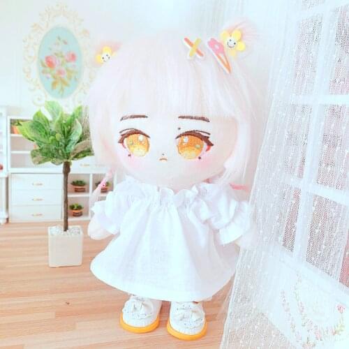 [MYKPOP]KPOP Dolls Clothes & Accessoires - White Dress for 20cm Dolls(without doll) Fans Collection SC21051612