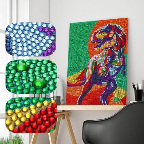 Diamond Painting Kit Colorful Dragon Cuadros 5D DIY Special Shaped Diamond Embroidery Cross Stitch Kit Full Drill Crystal Crafts