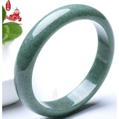 Natural Ice Waxy Kinds jadeite Bracelet Women Jade Jade Ornament Myanmar Mine Timber Light Green Jade Bracelet with Certificate
