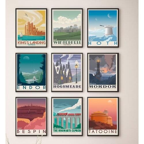 OKHOTCN Retro Wall Paintings China