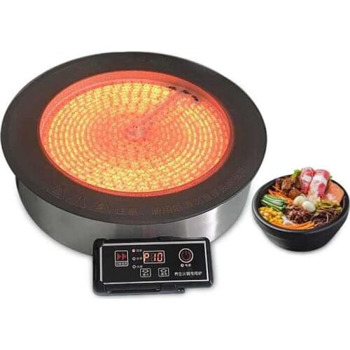 3000W Commercial Embedded Radiant Cooker Single Wire control Hotpot Cooker Electric Ceramic Cooktop