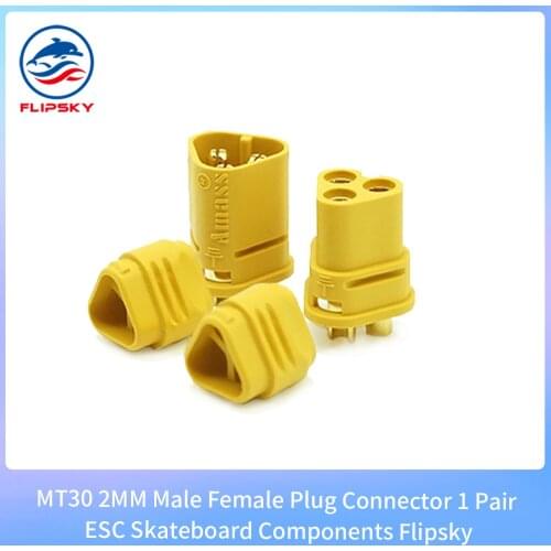 MT30 2MM Male Female Plug Connector 1 Pair DIY Electric Skatebaord Connectors