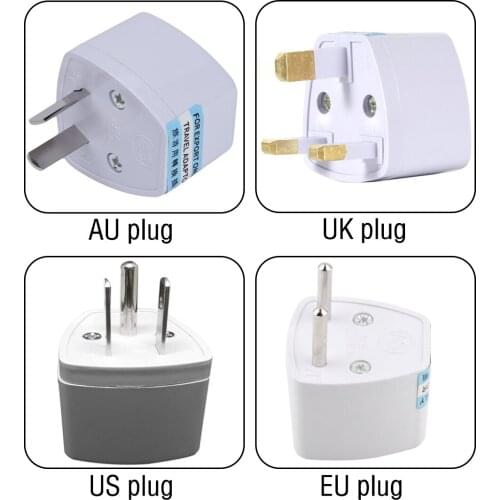 Universal EU/US/UK/AU Plug Power Converter Adapter 2 Pin 3 pin Socket Wall Socket AC 100-240V Travel Adapter High Quality