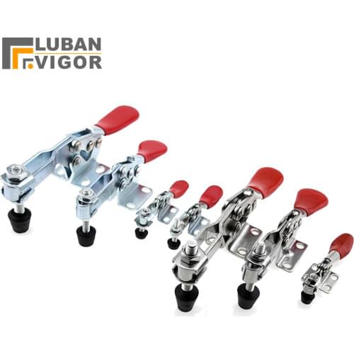 Mid size,225mm,Thickening Quick compactor,Horizontal fixture,Bolt ,Fixed clamp fixture, Work fixing Welding fixture clamp 2pcs