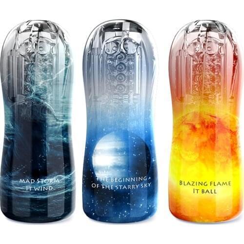 Vibrating Vaginal Masturbator For Male Pussy Sucking Sex Toys Silicone Anal Mouth Pocket Cup Men Penis Endurance Exercise Pump