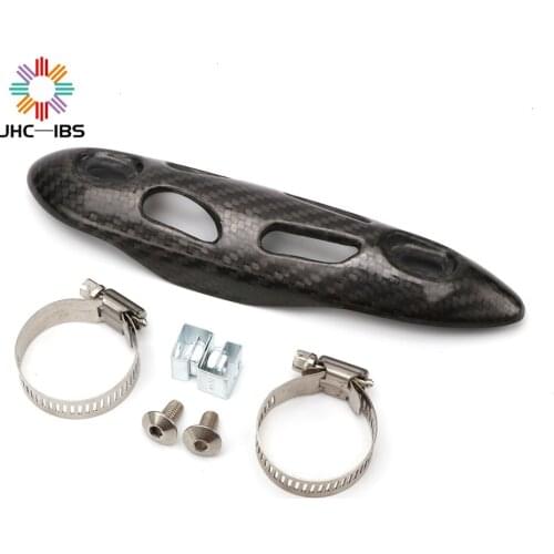 Motorcycle Exhaust Pipe Heat Shield Motorcycle Anti-Hot Plate Cover Silencer Pipe Heat Shield Decor Guard for most motorcycle