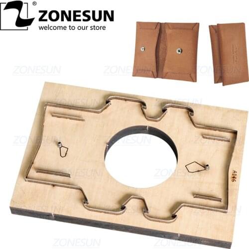 ZONESUN D7 Customized Leather Cutting Die Handicraft Tool Coin Purse Punching Coin Pouch Cutter Mold DIY Paper Laser Die Cuts