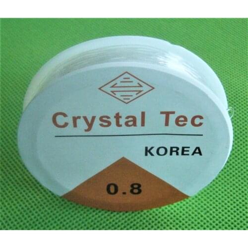 1 ROLL 5M-12M (196-471 inch ) Length 0.5-1.0mm Diameter Crystal Elastic Beading Cord String Thread for DIY Necklace Bracelet