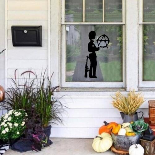 1pc Happy Halloween Wall Floor Sticker Halloween Window Wall Glass Creative Atmosphere Witch Pumpkin Home Decoration Decal Party