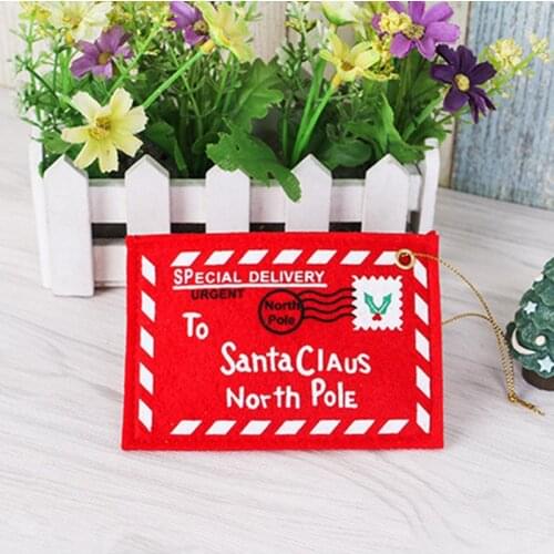 3 pcs/lot Non-woven Envelope Christmas Supplies Christmas Tree Dress Up Pendant ChristmasCan Hold Candy Holiday Card Gift Bags