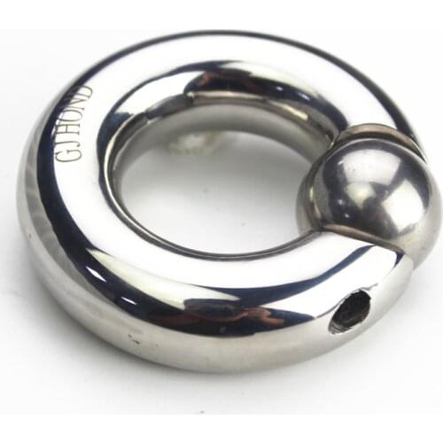 6 Sizes Stainless Steel Scrotum Pendant Unscrewing Ball Style Penis Bondage Ring Testis Pendant Sex Toy for Men BB217