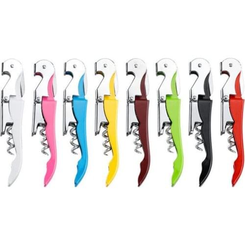 8 Colors Wine Opener Corkscrew Red Wine Bottle Opener Stainless Steel Multi Function Beer Bottle Cap Opener LX1045