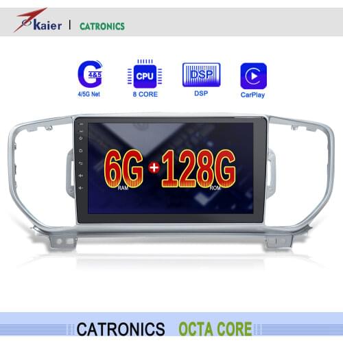 DSP Octa core android 10 6+128G CATRONICS For KIA Sportage 4 2016-2018 Car DVD Multimedia Radio GPS Player with 4G WIFI