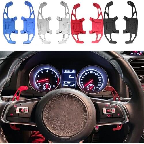 2P Car Steering Wheel Paddle Shift Extend Extension Shifter Aluminum For VW GOLF GTI R GTD GTE MK7 7 POLO GTI Scirocco 2014-2019