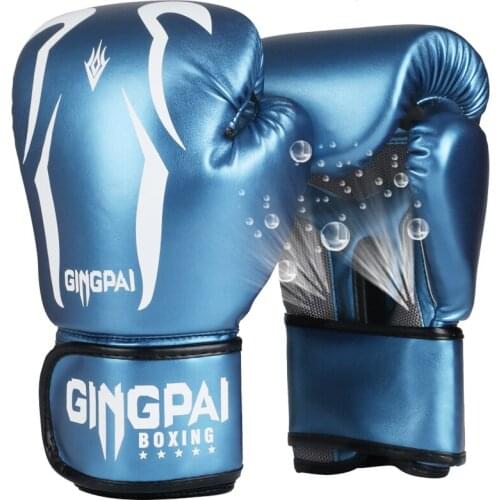 2019 Hot Sale 6 8 10 12 OZ Adults kids Women/Men Boxing Gloves PU Leather MMA Muay Thai Boxe De Luva Mitts Sanda GYM Equipments
