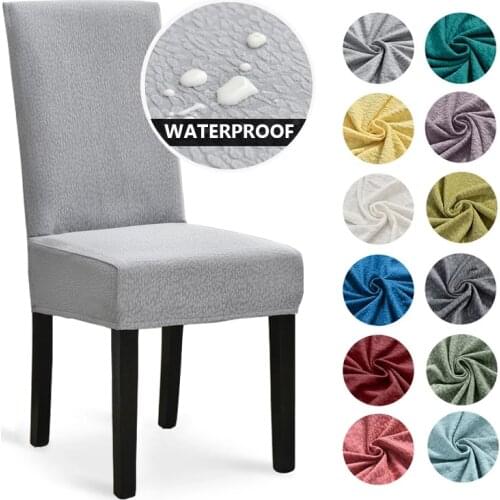 Stretch Waterproof Chair Covers for Dining Room Spandex Slipcover Case for Chair Hotel living room Kitchen Dining Chair Cover