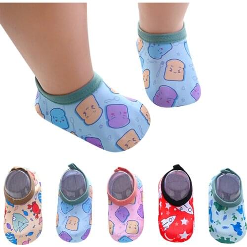 Baby Kids Cartoon Swim Water Shoes Barefoot Aqua Socks Non-Slip Shoes Boys Girls Swimming Shoes For Pool Beach Surf Shoes