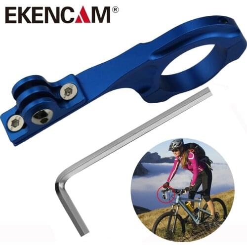 Aluminum Alloy Long Bicycle Bike Handlebar Clamp Clip Mount For Insta 360 One X2 SJCAM SJ4000 GoPro Hero 9 8 7 6 DJI H8r