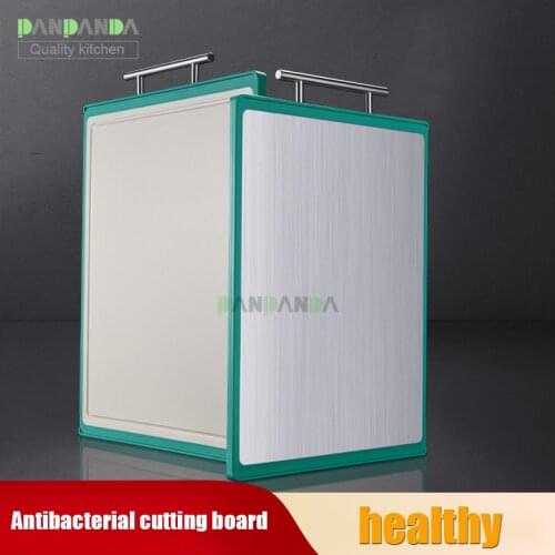 PANPANDA Cutting board 304 antibacterial stainless steel cutting board kitchen chopping board multi-functional double-sided